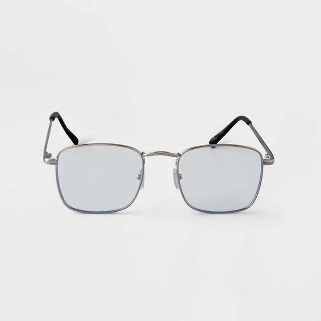 Men's Aviator Blue Light Filtering Glasses - Original Use™ Silver