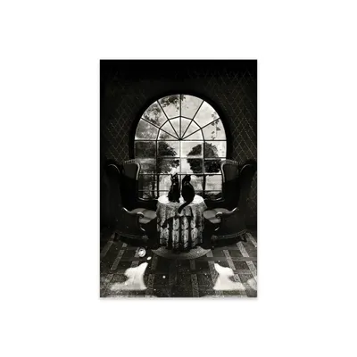 32 x 24 Room Skull Print on Acrylic Glass by Ali Gulec - iCanvas: Modern Gothic Art Panel, Vertical Orientation