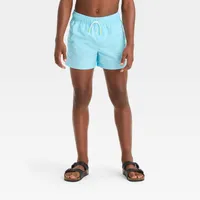 Boys Solid Swim Shorts