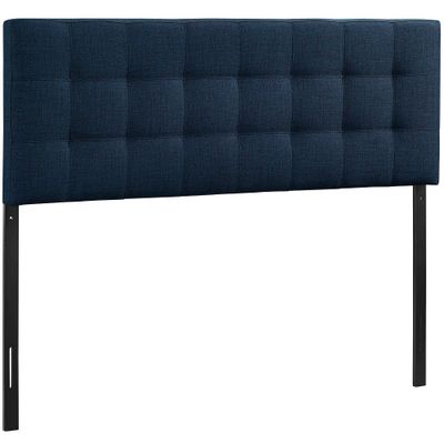 King Lily Upholstered Fabric Headboard Navy - Modway