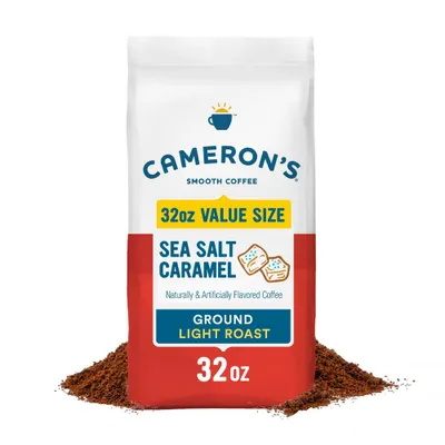 Camerons Coffee Sea Salt Caramel Light Roast Ground Coffee - 32oz