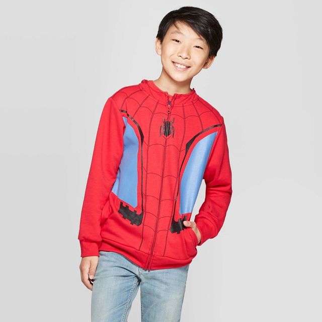 Boys Spider-Man Costume Fleece Sweatshirt