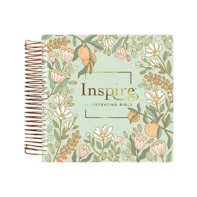 NLT Dayspring Inspire Illustrating Bible, Filament Enabled (Spiral Bound, Mint Floral Garden)