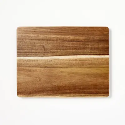 10x13 Nonslip Acacia Wood Cutting Board Natural - Figmint