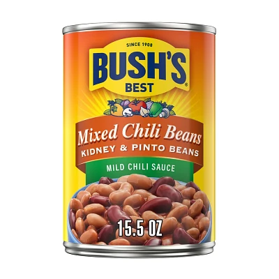 Bushs Mixed Pinto & Kidney Beans in Medium Chili Sauce - 15.5oz