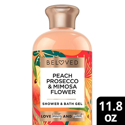 Beloved Peach Prosecco & Mimosa Flower Shower & Bath Gel 11.8oz