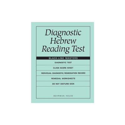 Diagnostic Hebrew Reading Test - by Behrman House (Paperback)