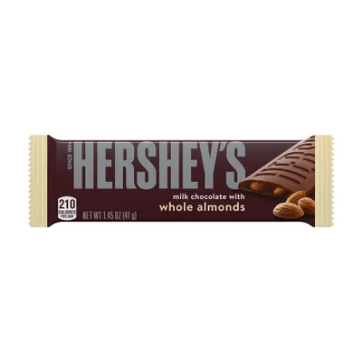 Hersheys Milk Chocolate with Almonds Candy Bar - 1.45oz