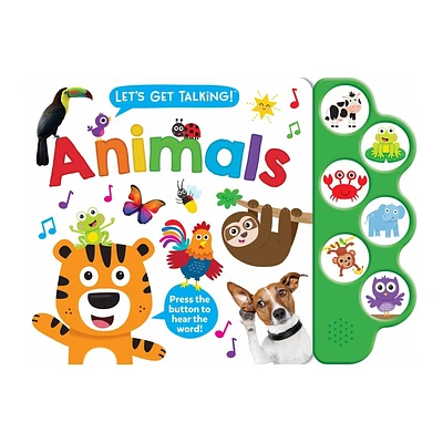 Lets Get Talking: Animals (6-Button Sound Book) - by Kidsbooks Publishing (Mixed Media Product)