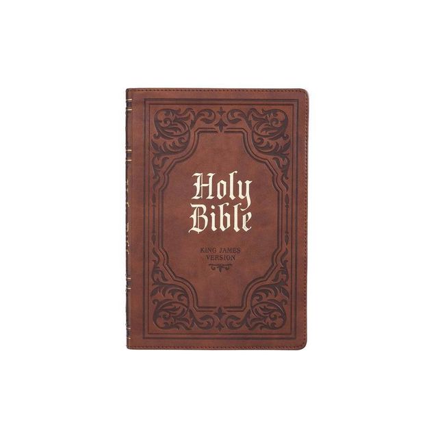 KJV Bible Thinline Brown - Large Print (Leather Bound)