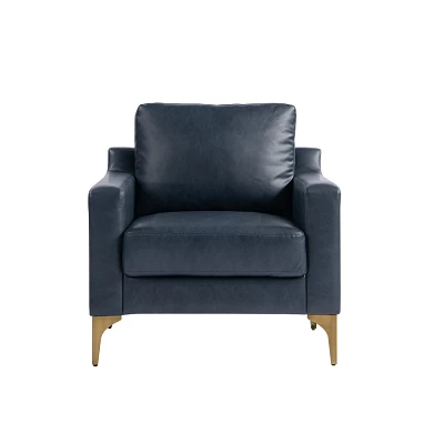 Serta Fuller Chair Navy Vegan Leather