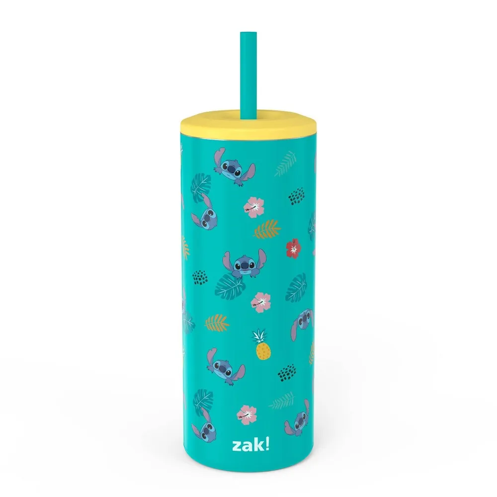 Zak Designs 16oz Vacuum Straw Portable Drinkware Lilo and Stitch - Zak  Designs
