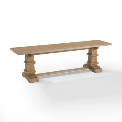 Joanna Dining Bench Rustic Brown - Crosley