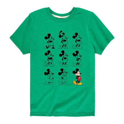 Boys Disney Mickey Mouse Evolution Short Sleeve Graphic T-Shirt