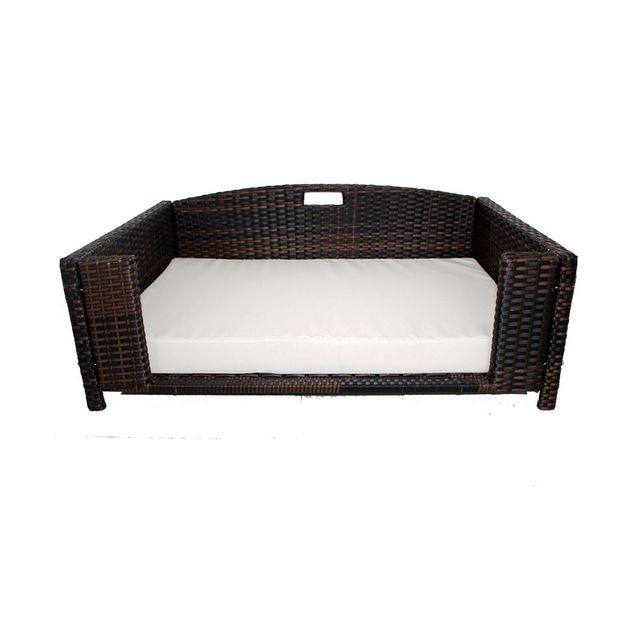 Iconic Pet Beds for Dogs and Cats - Rattan Rectangular Sofa