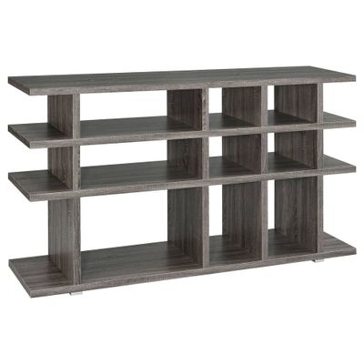 36.75 Santos 4 Shelf Console Bookcase  - Coaster: Modern Storage Furniture with Open Back Design