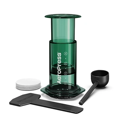 AeroPress Clear Single-Serve Coffee Maker Green