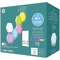 GE 6pk LED + Color Changing Tile Panel Lights