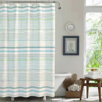 La Scala Breezer Shower Curtain Green - Tommy Bahama