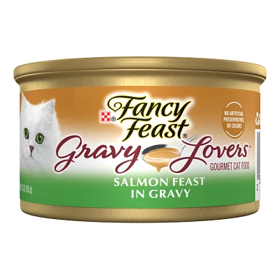 Purina Fancy Feast Gravy Lovers Gourmet Wet Cat Food Salmon Feast In Fish Flavor Gravy - 3oz