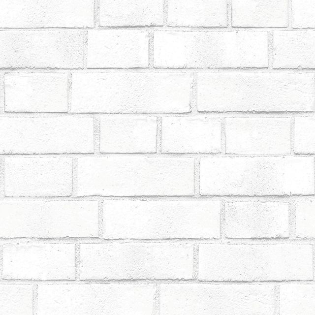 Textured Brick Peel & Stick Wallpaper White - Threshold