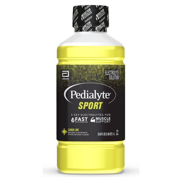 Pedialyte Sport Electrolyte Solution Hydration Drink - Lemon Lime - 33.8 fl oz