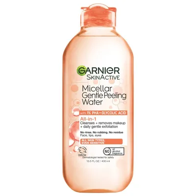 Garnier SkinActive Peeling PHA + Glycolic Acid Micellar Water Face Cleanser - 13.5 fl oz