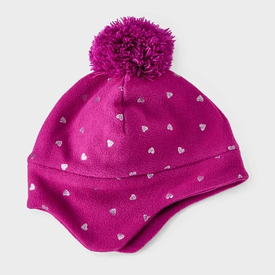 Girl Fleece Earflap Hat - Cat & Jack Purple