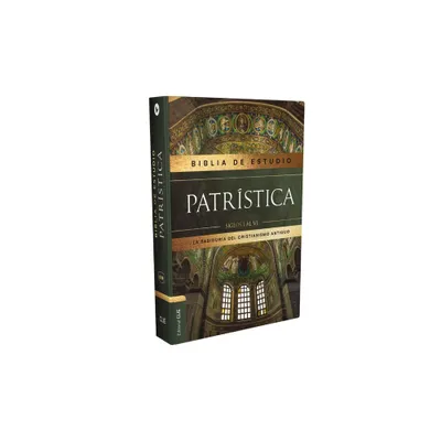 Rvr, Biblia de Estudio Patrstica, Tapa Dura, Interior a DOS Colores, Con ndice, Palabras de Jess En Rojo, Comfort Print - (Hardcover)