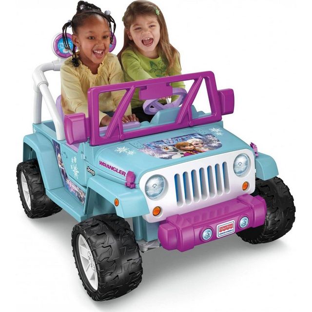 Power Wheels 12V Disney Princess Frozen Jeep Wrangler Powered Ride-On |  Connecticut Post Mall