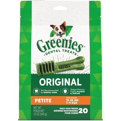 Greenies Petite Original Chicken Adult Dental Dog Treats - 20ct/12oz