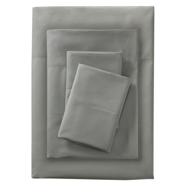 Full Microfiber Sheet Set Gray - Room Essentials
