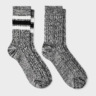 Women Lightweight Cable Knit 2pk Boot Sock