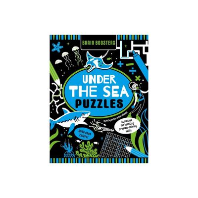 Brain Boosters Under the Sea Puzzles (with Neon Colors) - by Vicky Barker (Paperback)