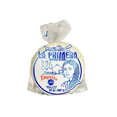 La Primera Tortilla Small Corn Tortillas for Street Tacos - 24ct / 20oz