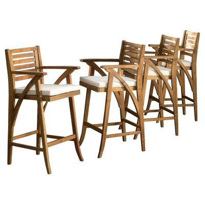 Outdoor Acacia Wood Club Chairs Christopher Knight Outdoor
