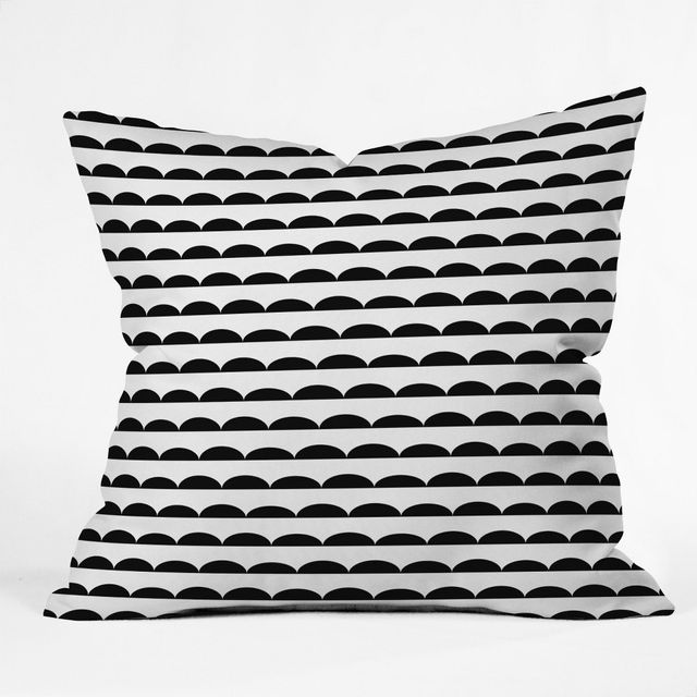 Black/White Stripe Throw Pillow - Designs: Pillow