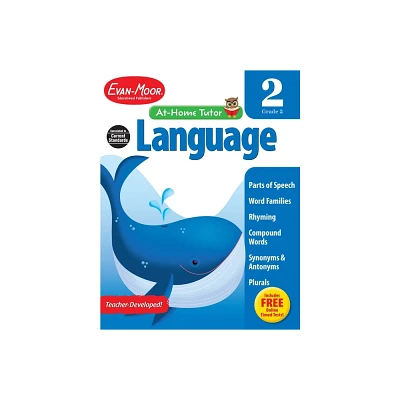 Language Skills, Grade 2 Workbook - (At-Home Tutor) by Evan-Moor Educational Publishers (Paperback)