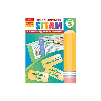 Skill Sharpeners: Steam, Grade 5 Workbook - by Evan-Moor Educational Publishers (Paperback)