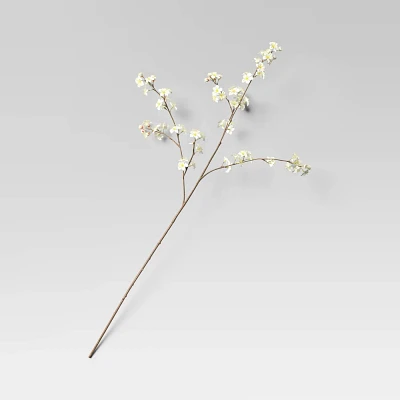 White Cherry Blossom Artificial Branch - Threshold