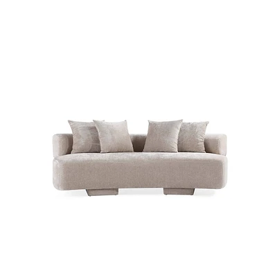 Manhattan Comfort 90.6 Verandah Modern Chenille Upholstered Sofa