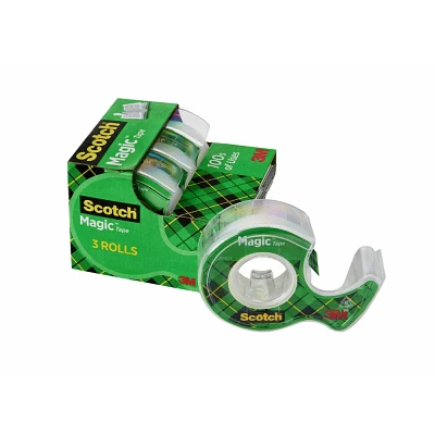 Scotch Magic Tape Rolls With Dispensers, Office Supplies and School Supplies