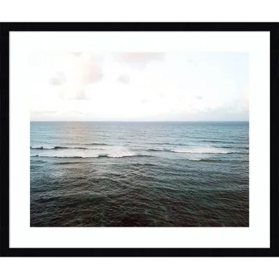 Where The Ocean Meets The Sky by Rachel Dowd: Serene Seascape, Modern Decor - Amanti Art