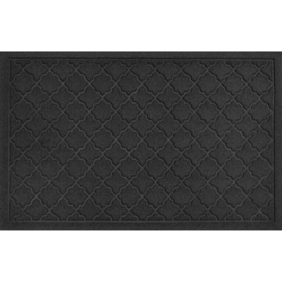 Bungalow Flooring 2x3 WaterHog Cordova Indoor/Outdoor Doormat Charcoal: Low Pile Recycled PET, Indoor Outdoor Rug