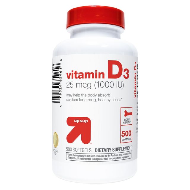 Vitamin D3 Bone Health Dietary Supplement Softgels - 500ct - up & up