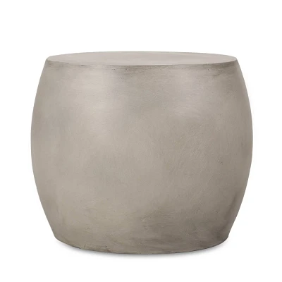 Christopher Knight Home Edmonton Patio Stone Side Table Light Gray