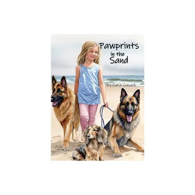 Pawprints in the Sand - Large Print by Cara Cusack (Hardcover)