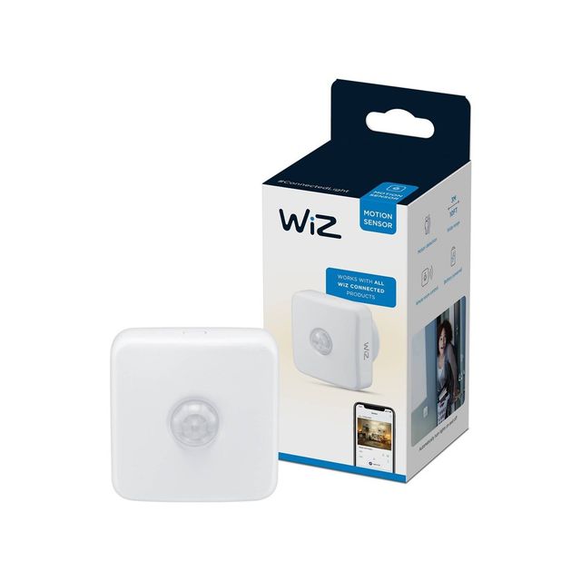 WiZ Indoor Motion Sensor: Motion Activated Light Switch, Plastic, No Switch on Fixture, 1 Year Warranty