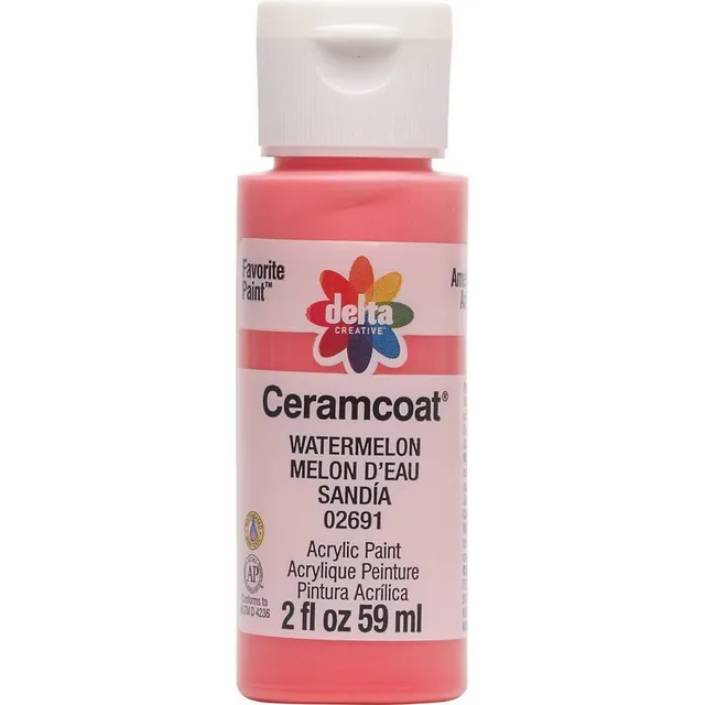 Delta Ceramcoat Acrylic Paint (2oz) - Bright Yellow : Target