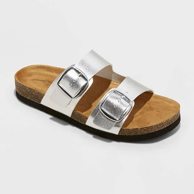 Women Devin Two Band Footbed Sandal